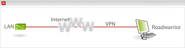 Figure of a Host-to-Net VPN